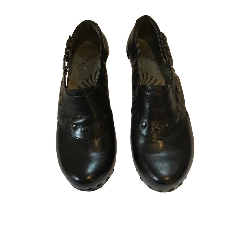 Dansko black studded clog, size 38